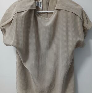 Vintage Cream Polka Dot Blouse